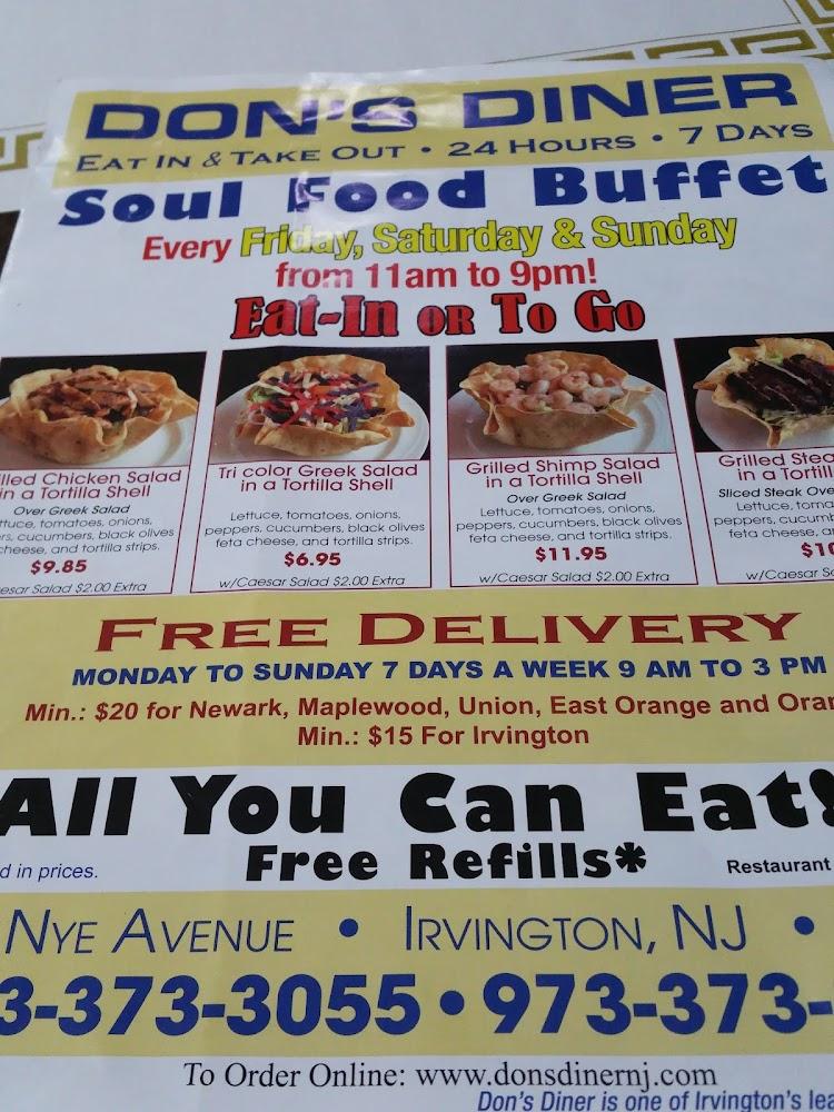 Dons Diner - Menu Scan 3